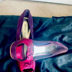 Jeffrey Tyler,PURPLE SUEDE platform Elegant shoe! This will top off ANY outfit!